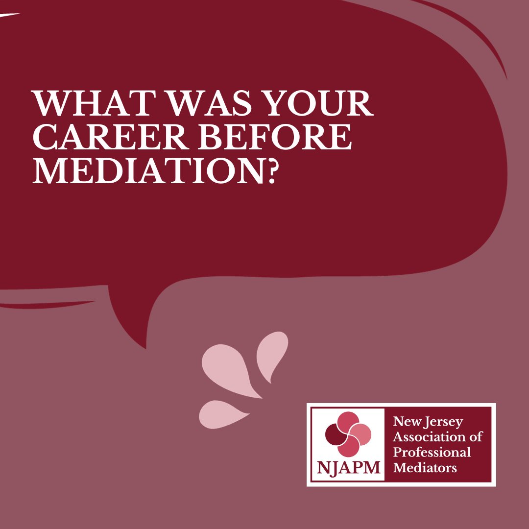 njapm's tweet photo. Mediation is often a “second career” for folks who want to shift to a different field or pick up side opportunities. Some of the best #mediators come from the most unconventional backgrounds.

What were you before you became a mediator? https://t.co/iKJiWSpfU6