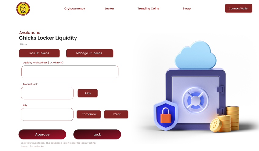 ChicksOnAvax's tweet photo. We provide a Liquidity Locker option for you developers in the Avax  chain ecosystem. 

In the future, we have several utilities planned for  this token, CHICKS, a meme coin with functionalities. We need to prepare  everything before the launch.

$CHICKS - Dev 

#avax #coqinu https://t.co/DCkSX30IqF