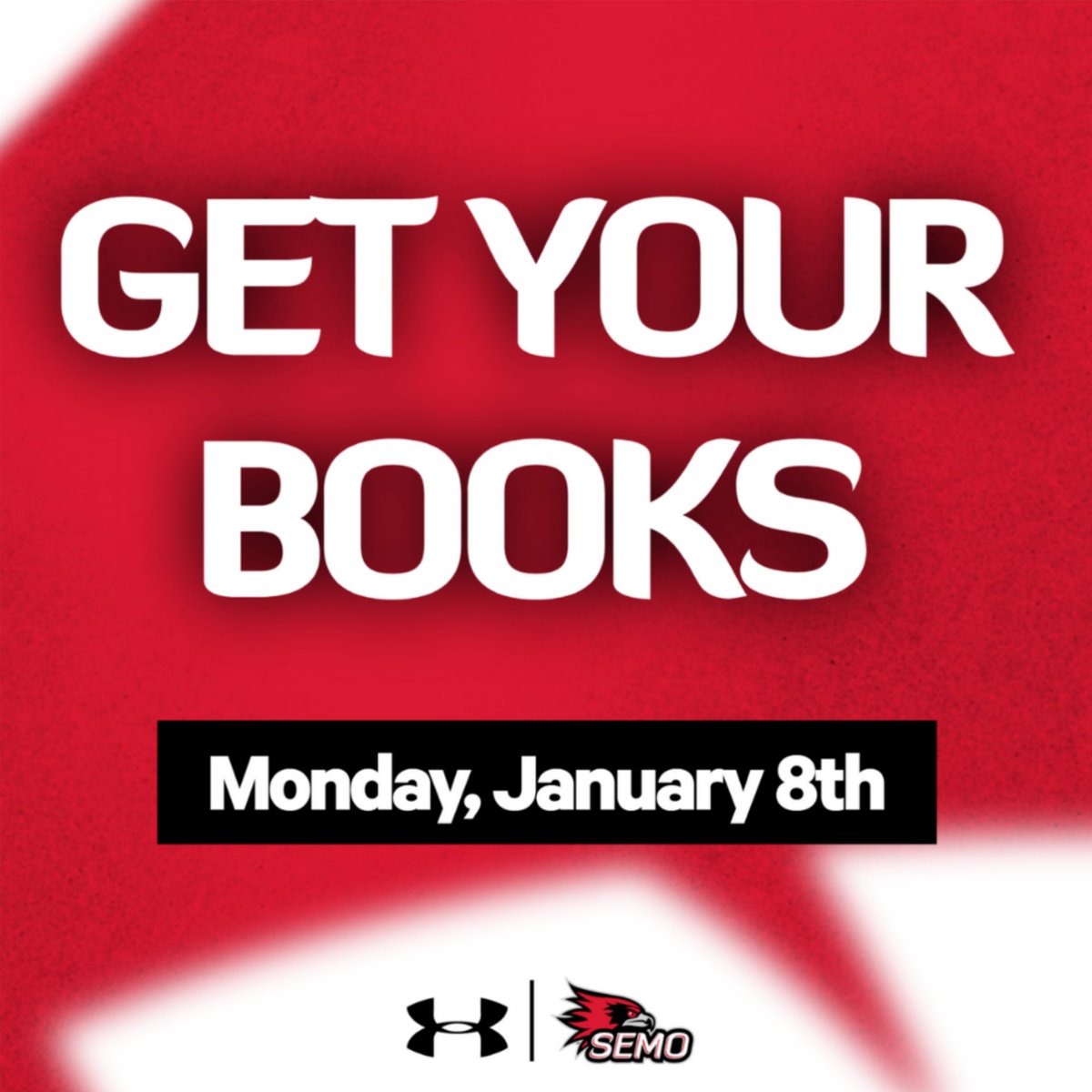 📚 Hey student-athletes!! Swing by Textbook Rental starting Jan 8th to grab your textbooks. Here's to a fantastic start to the spring semester! 🌷  We can't wait to see you back in action! 🎉