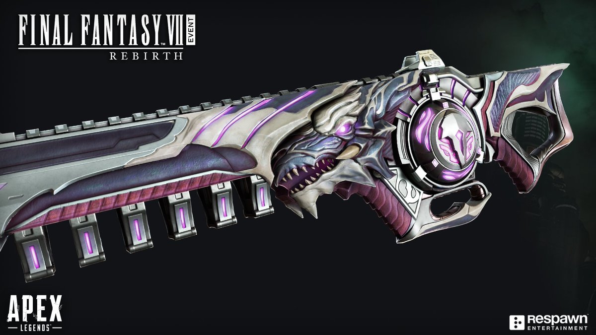 Oscreat's tweet photo. #FF7R x #apexlegends starts Jan 9!
 We got to work on some exciting legendary skins and I couldn't be more proud of what the team pulled off. Here are some closeups for you, see you in the battlefield, legends!

✨: https://t.co/ylnE2byM5u
@PlayApex @Respawn https://t.co/fBVdNXIGQf