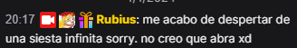 rubiusmods's tweet photo. 💬 | Mensaje de Rubius hace unos minutos en el chat de Twitch https://t.co/Vjg4Kp5cQ8