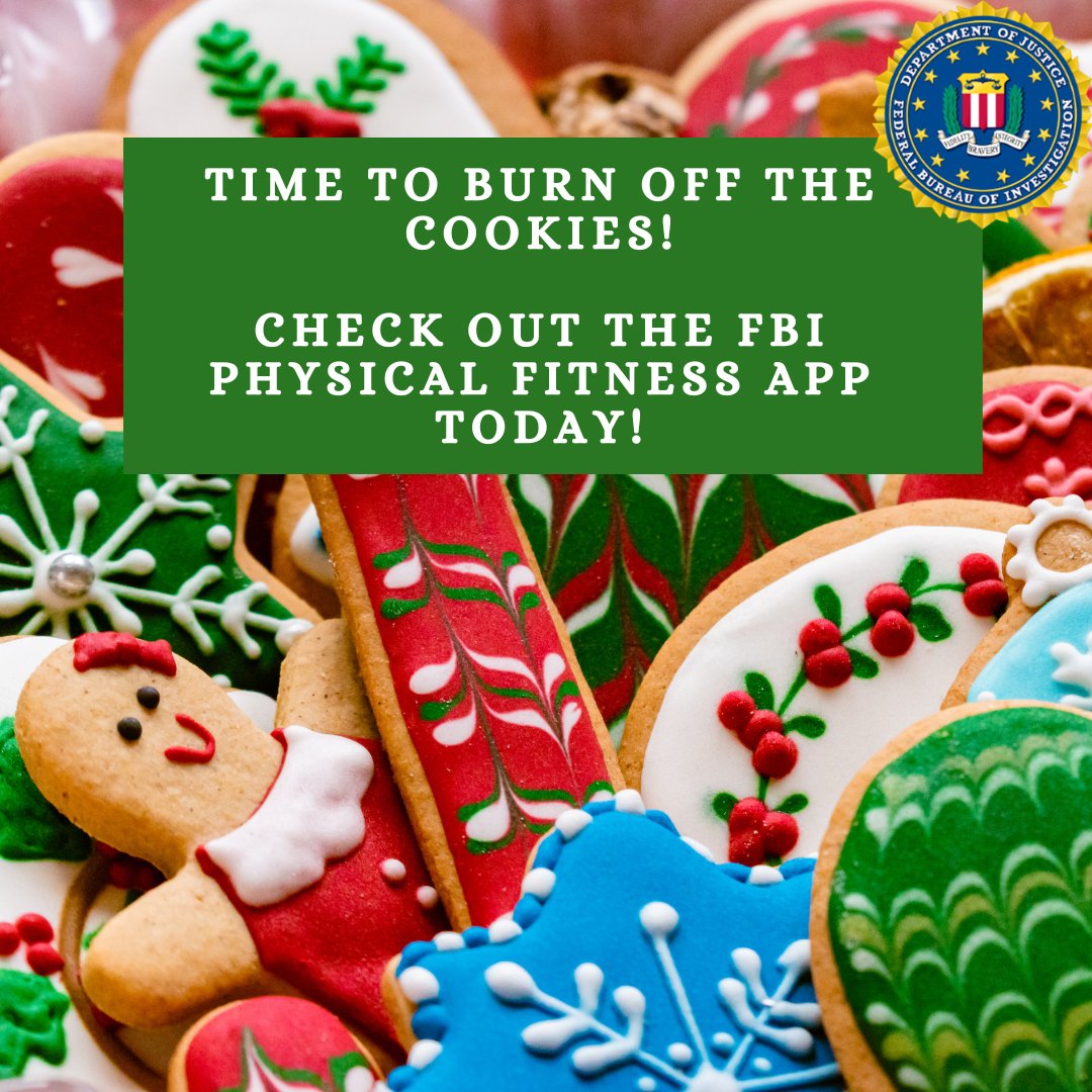 Trying to shed the holiday weight? Download the FBI's Physical Fitness App and train like an agent! ow.ly/sjhB50QnTzc