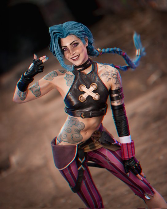 One of the craziest photoshoots I ever did, and not just because it was Jinx but that also tracks 🧨💥