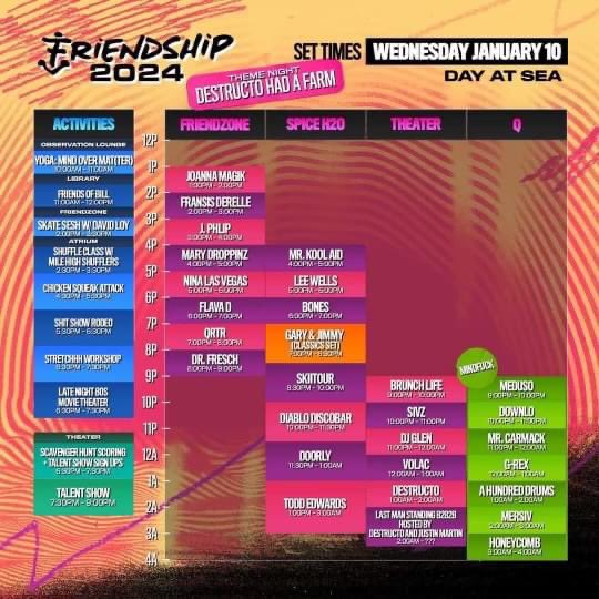 Friendship!! My favorite dance party of the year. If you’re going, you just might be lucky to catch not one but TWO sets! 🔥 Set times are live and as you can see, on Sunday I’ll be playing a psytrance set on the Friendzone stage! Then on Wednesday I’ll be doing my main set
