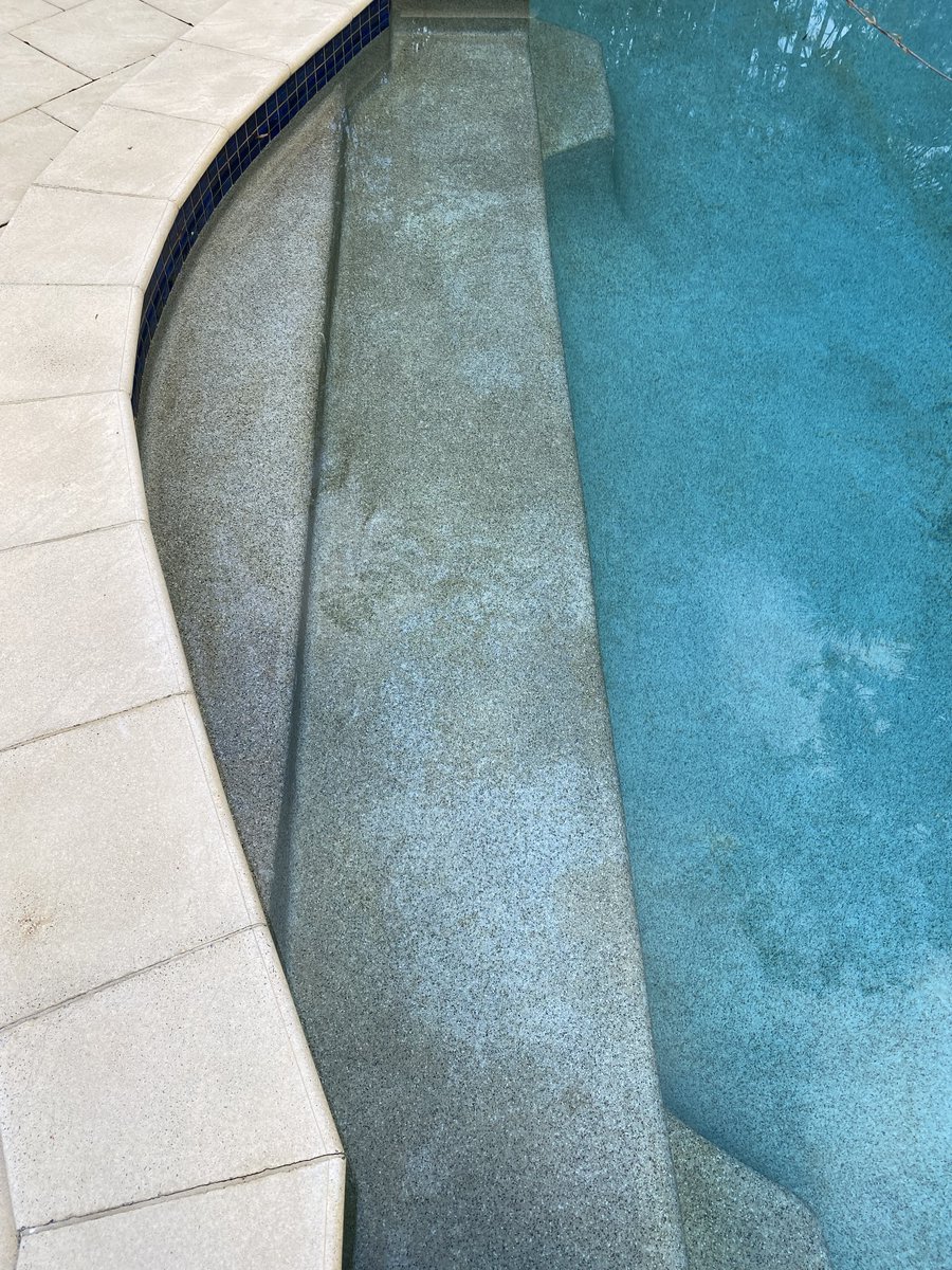 'Before and after pics of the pool after using your product. Over the moon, it has never looked better. I showed the pics to Splash King in Mudgeeraba and he is going to contact you soon. Thank you again for all your help' Peter