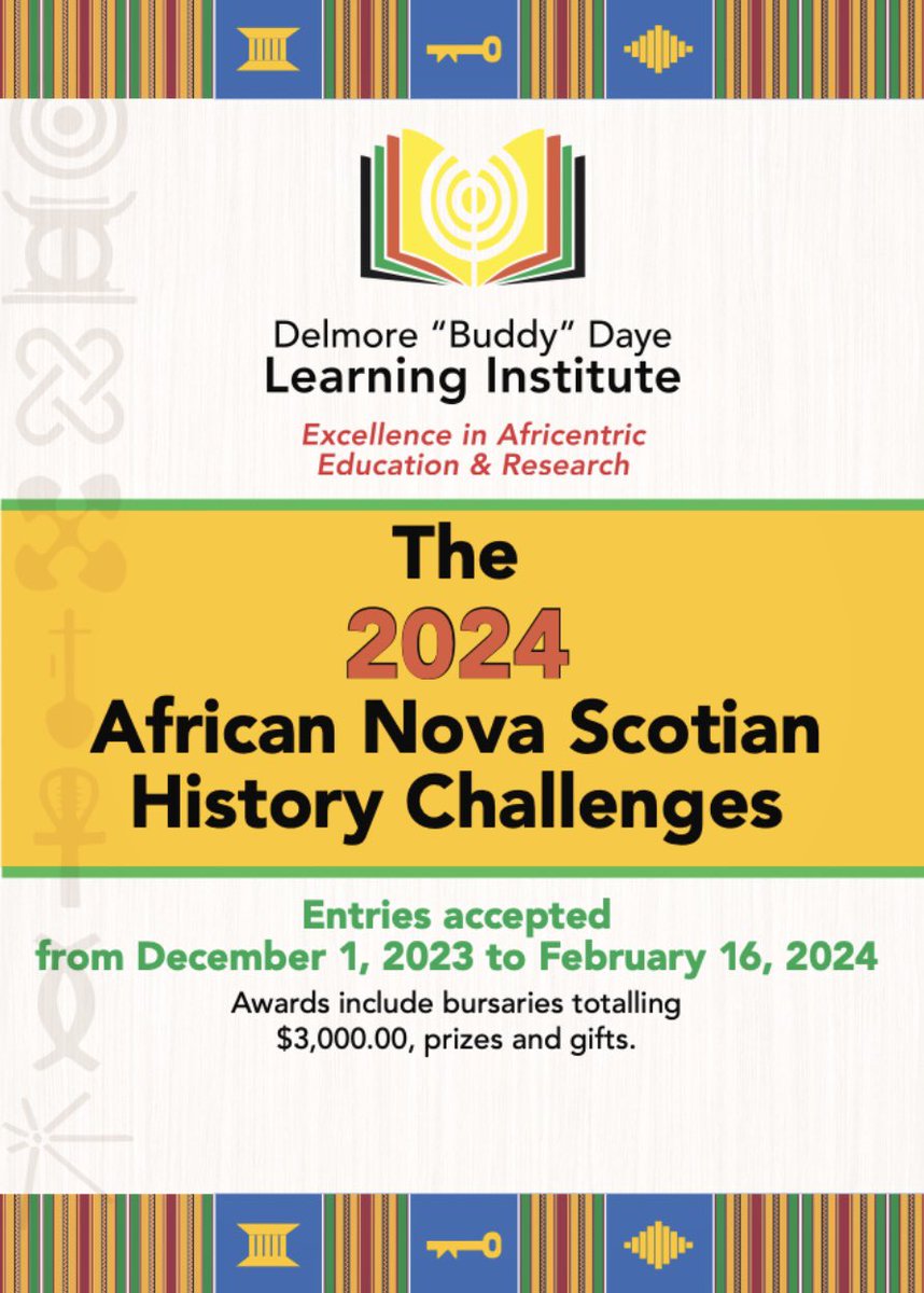 dbdli's tweet image. Calling all students in Nova Scotia! Have you considered applying to this year&apos;s African Nova Scotian History Challenges? The Challenges offer students across the province a unique opportunity to explore and showcase their insights into African Nova Scotian history in innovative…