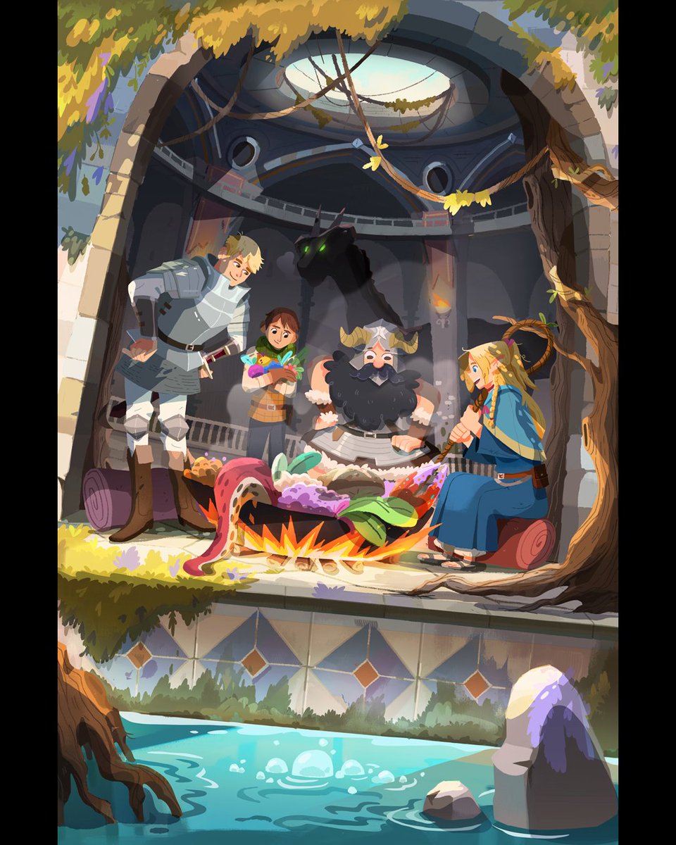 It's Dungeon Meshi time! 
#ダンジョン飯 #DeliciousinDungeon