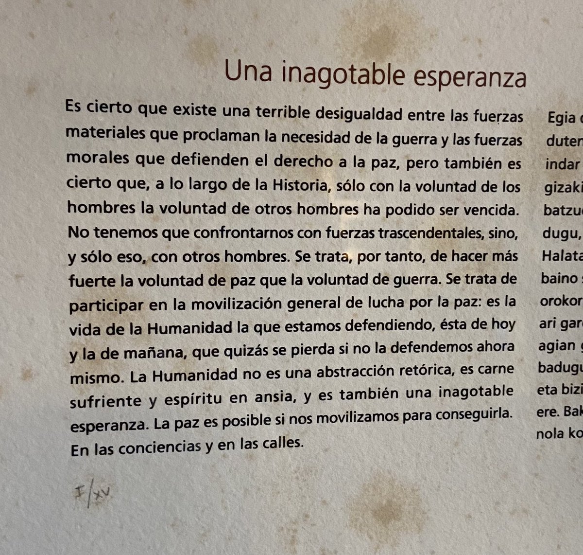 olgarodriguezfr's tweet photo. En @MuseoJSaramago, Lanzarote, la voz de Saramago actual y precisa en estos tiempos de guerra: 

“La Humanidad no es una abstracción retórica, es carne sufriente y espíritu en ansia, y es también una inagotable esperanza. 

La paz es posible si nos movilizamos para conseguirla” https://t.co/6Ia5NPyORj