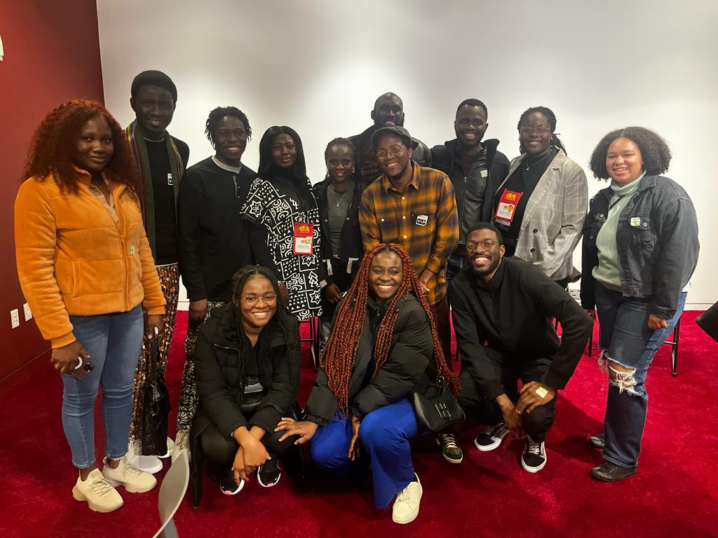 LeyeKomolafe's tweet photo. A month ago, I was invited by the Museum of the African Diaspora, San Francisco, CA, to join a panel discussion of Alain Kasanda's film, 'Coconut Head Generation'. Obayomi Anthony also joined the conversation, as Prof. Amina Mama moderated the conversation. (1) https://t.co/JauYcNHJbe
