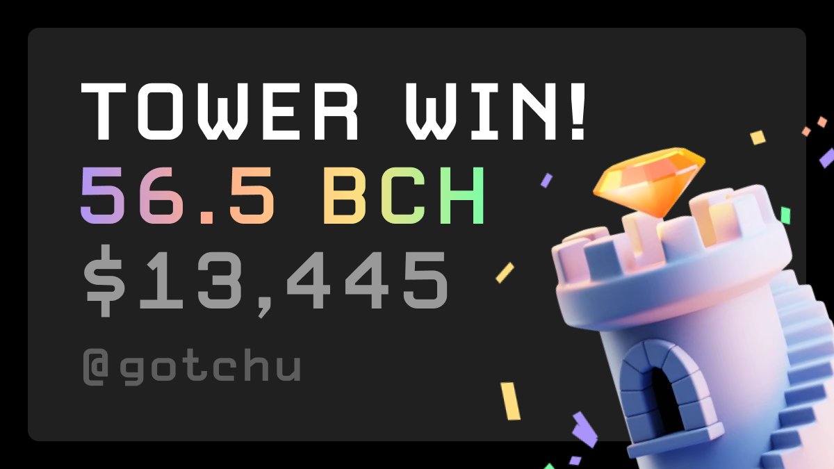 😱Gotchu just cashed out $13,445 playing tower!!!💵

🎁$100 giveaway
🔄RT, follow and tag 3 friends

Try your luck, Play tower now ➡️🔗bch.games