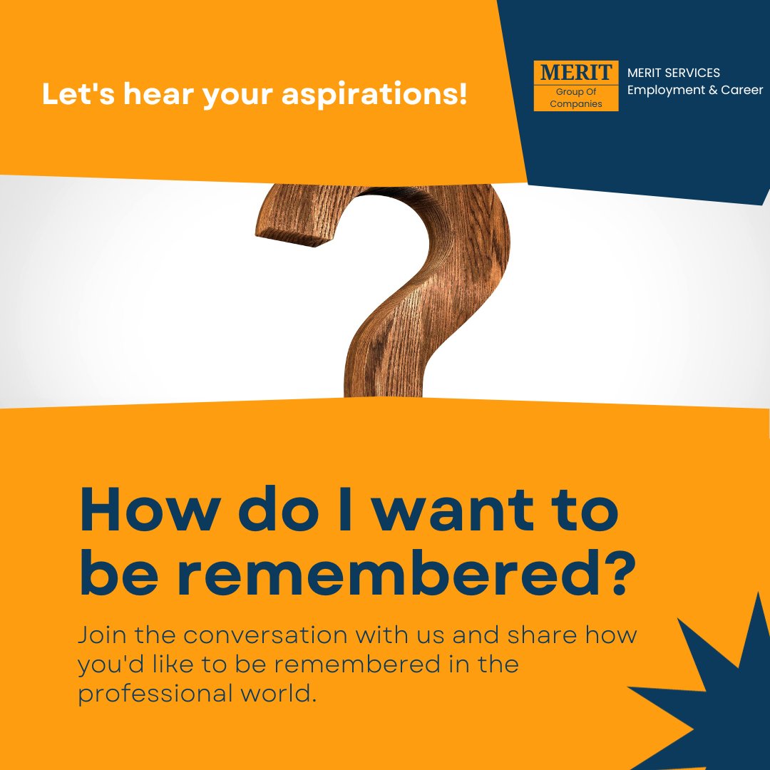 merit_serv86901's tweet photo. Craft your professional legacy with Merit Services! Join the conversation and share how you want to be remembered in the business world. Your aspirations matter!
https://t.co/pKtIT9v8IH
#ProfessionalLegacy #CareerGoals #Aspirations #ProfessionalJourney #SuccessMindset #Career https://t.co/w0dMSsigYx
