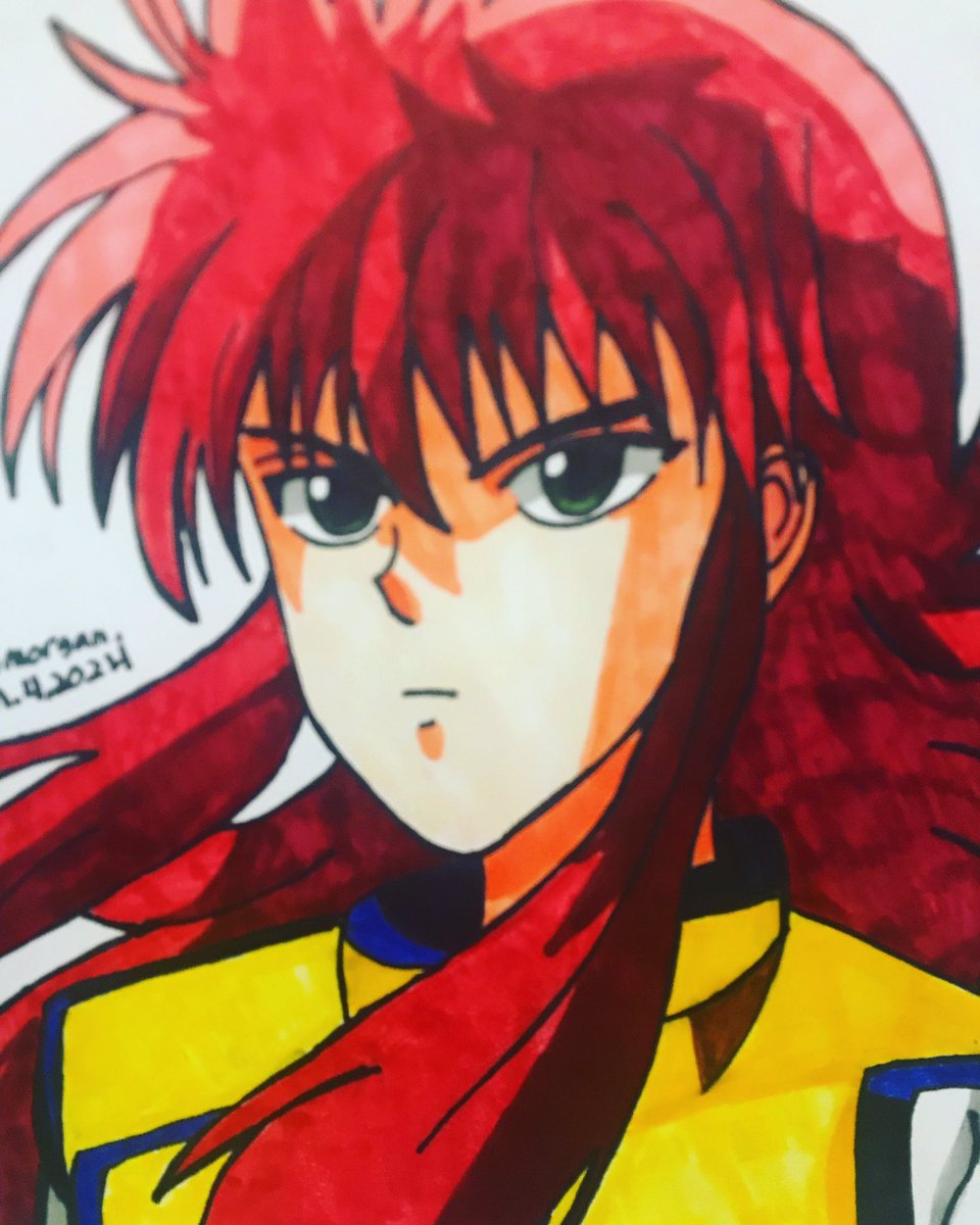 Youko Kurama from Yu Yu Hakusho.#YuYuHakusho #AnimeArt