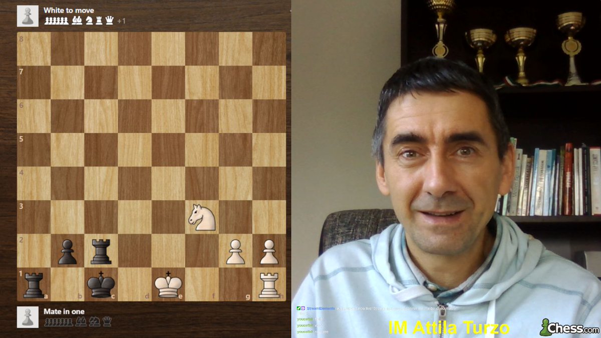 In my today's blog post you can solve easy and harder checkmate puzzles, a nice Ben-oni puzzle and watch a video about today's training. chess.com/blog/AttilaTur…