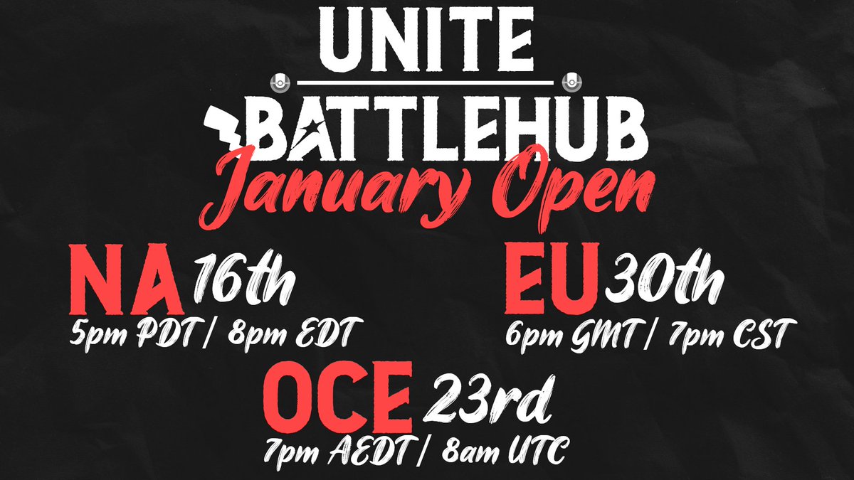 BattleHub (@battlehubgg) on Twitter photo Open Series is back #PokemonUNITE Trainers! 🔥
3 fun events to get ready for <a href="/UniteEsports/">Pokémon UNITE Championship Series</a> #UCS and now including OCE ( Thanks to <a href="/kelosaurusTTV/">Kelosaurus</a> ) 🎉
⚔️ Single Elim with Draft & Bans
📺 Streamed live on #twitch
📋🔽 Signup Links in comments Open Series is back #PokemonUNITE Trainers! 🔥
3 fun events to get ready for <a href="/UniteEsports/">Pokémon UNITE Championship Series</a> #UCS and now including OCE ( Thanks to <a href="/kelosaurusTTV/">Kelosaurus</a> ) 🎉
⚔️ Single Elim with Draft & Bans
📺 Streamed live on #twitch
📋🔽 Signup Links in comments