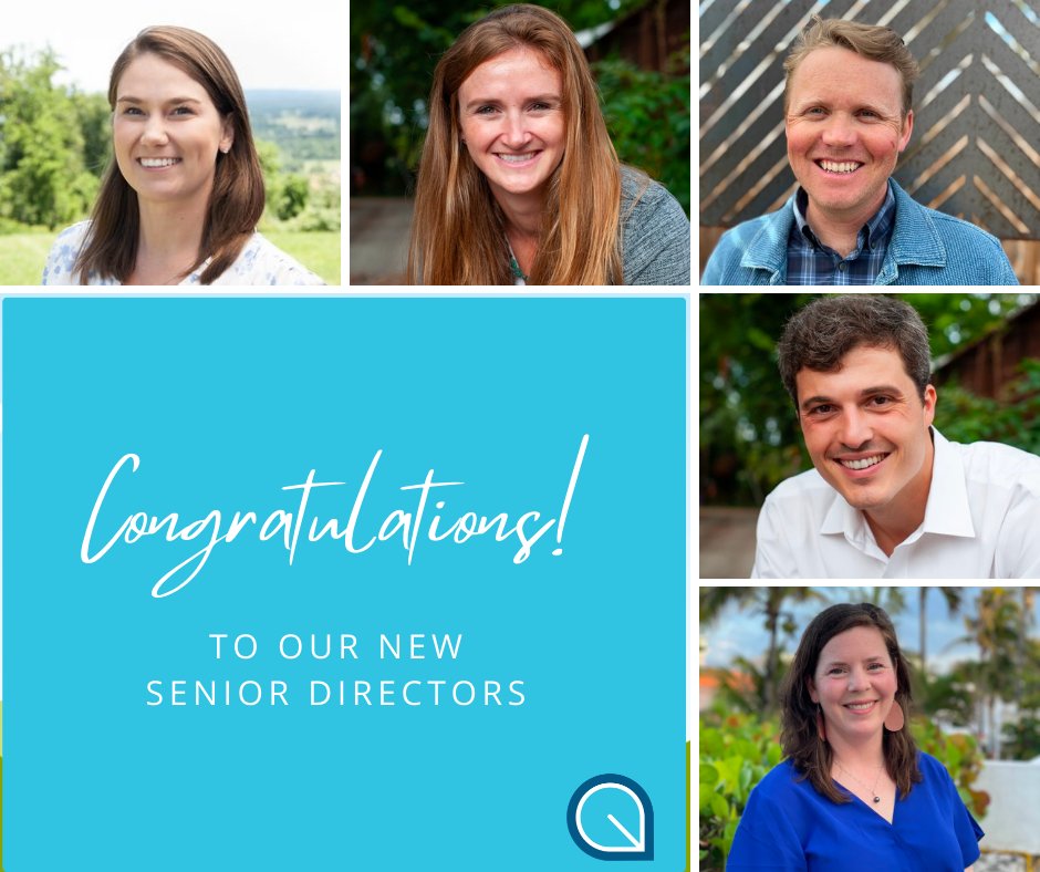 New Year, New Title! We're proud to name Susan Donovan, Amie Fleming, Cailin O'Brien-Feeney, Matt Carney, and Ashley Lucht to the role of Senior Director for Quantified Ventures. Get to know our team: quantifiedventures.com/our-team