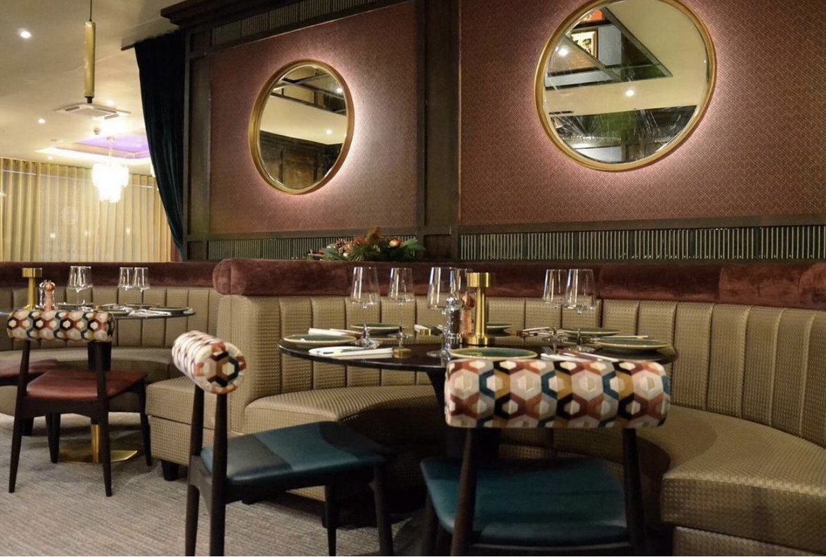 New Chinese Restaurant Happy Valley #panaz #osbourneandlittle #tables #chairs #contract #design #restaurant #contract #new