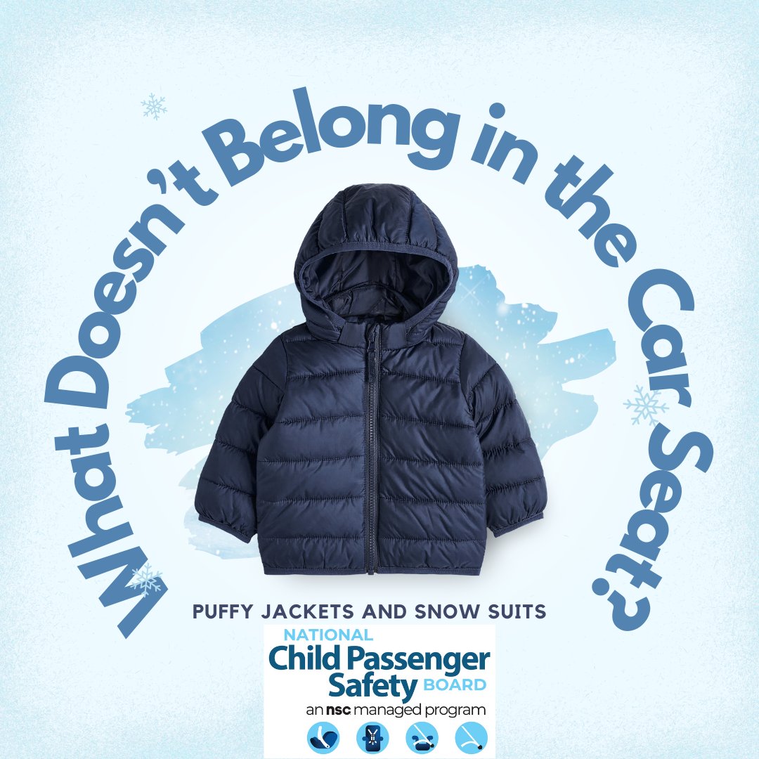 Wyandot County Public Health on X: Did you know that your child's winter  coat could be interfering with the proper harness fit on a car seat? ❄ Pick  thin, warm layers. Place