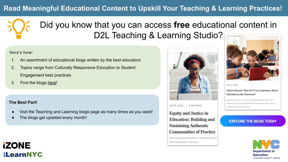 Try it Tuesday!  Are you deciding to choose between Activity Feed or Announcements in your iLearnNYC course? Use these handy tips on which communication tool to choose when! #ilearnnycpd #nycdoepd #ilearnnyc #nycschoolstech