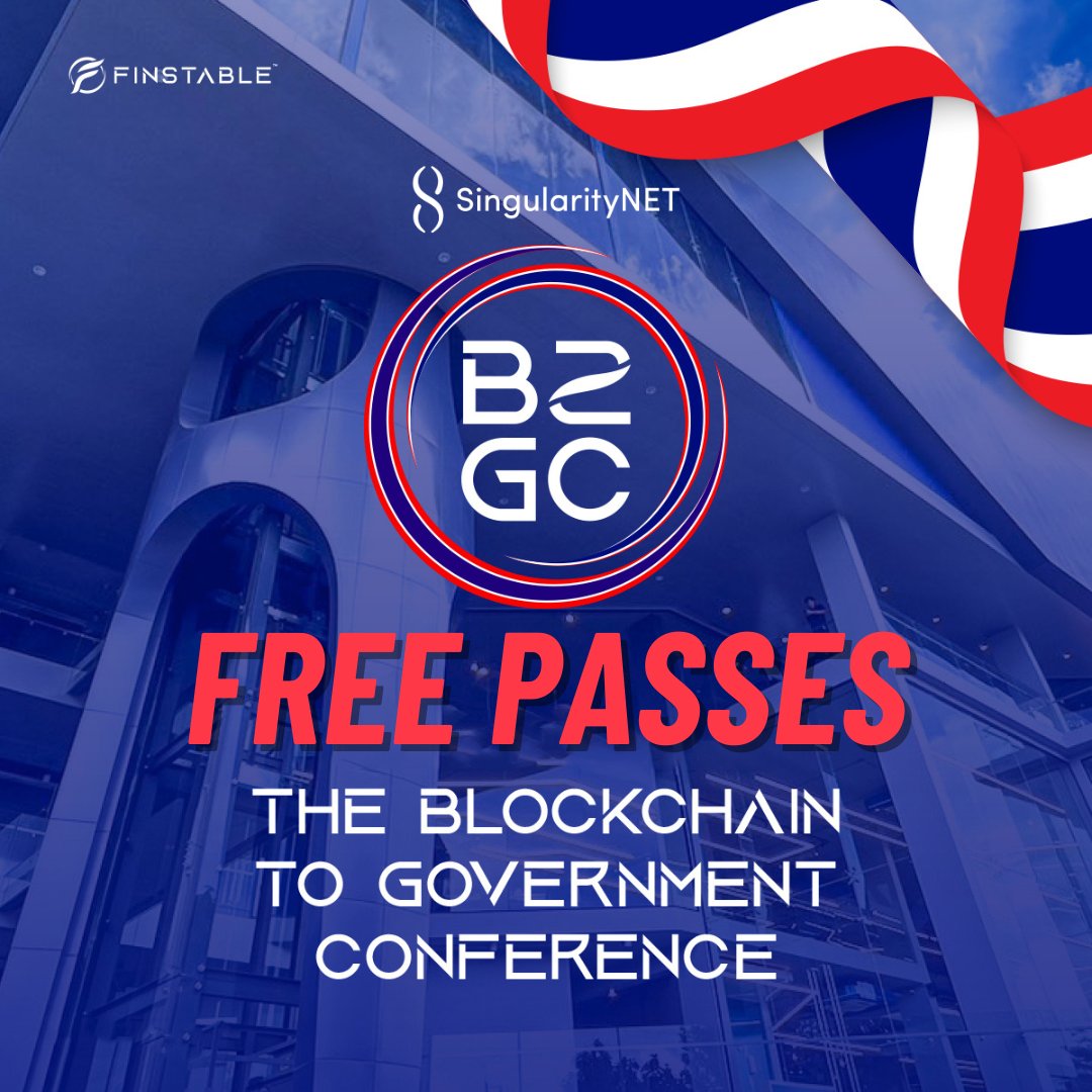 SingularityNET's tweet image. 🇹🇭 Calling our Thai community! Only a handful of FREE passes to the #B2GC in Phuket remain!

Secure your spot with code "singularitynet" before they're all gone: b2gc.finstable.co.th/en

เจอกันที่ภูเก็ตนะ!