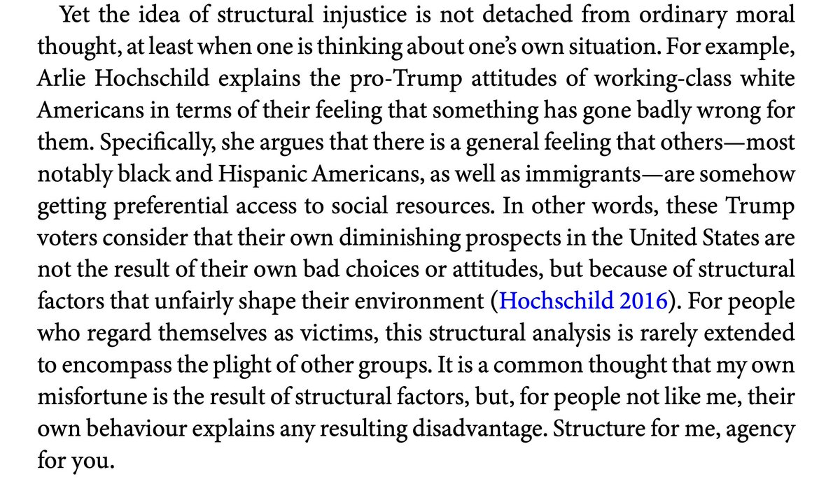 Here's a paragraph from my paper in the brand new, open access, collection What Is Structural Injustice? edited by Jude Browne and Maeve McKeown. fdslive.oup.com/www.oup.com/ac…