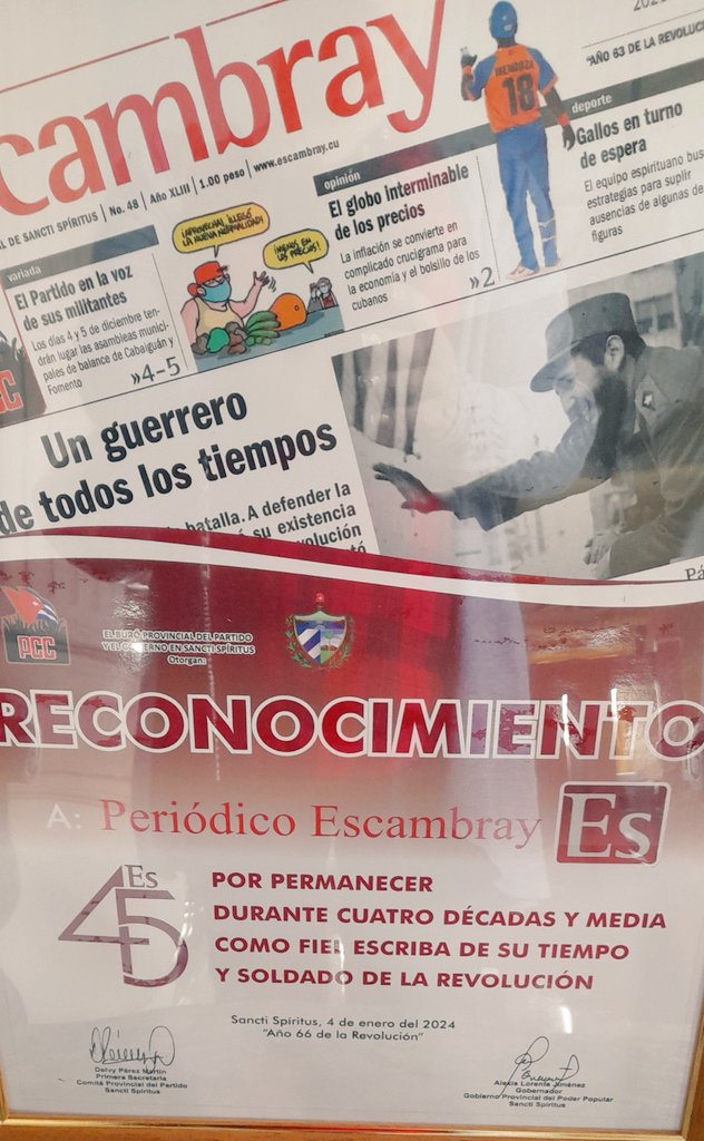 DeivyPrezMartn1's tweet photo. Para Borrego, el alma de @escambraycu los homenajes NUNCA son pocos. #SanctiSpíritusEnMarcha #EstaEsLaRevolución @DiazCanelB @DrRobertoMOjeda @RPolancoF @ronquillobello @CubaTamaraen @Paquitodecuba @JulioLu36970211 @Yariel_Hdz @MEspirituana https://t.co/KRYwoHl7IW