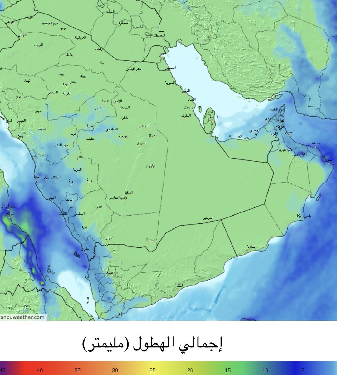 A__alhussaini's tweet photo. سبحان الله وبحمده
ينبغي للمسلم والمسلمة الحرص على الأوراد الشرعية في الصباح والمساء والحرص على اذكار نزول المكان والخروج   ... فهي تحفظكم 
#طقس_السعودية خلال إجازة الطلاب (منتصف العام الدراسي) 1445هـ " اجازة الربيع "  حسب النماذج العددية للطقس
متوقع - ان شاء الله - انخفاض تدريجي  في الحرارة على معظم مناطق المملكة ويتراوح هذا الانخفاض ما بين خمس إلى سبع  درجات مئوية عن الايام الماضية ويوافق ذلك اجازة منتصف الفصل للطلاب والطالبات 
وعموماً متوقع جواء جيدة معتدلة نهاراً ، باردة ليلاً واجواء صافية عدا أول الاجازة فيه فرصة أمطار  على أجزاء متفرقة من   الغربية والجنوبية الغربية تمتد - ان شاء الله -  إلى أجزاء متفرقةً من وسط المملكة 
في السناب متابعة خاصة ومباشرة ومتنوعة 
https://t.co/rJJwB2gtb1
أكشتوا الربيع رائع  لله الحمد  خاصة الغربية والشمالية وشمالي الوسطى والشرقية والدهناء والصمان فوق الوصف خاصة شمالها وأحتاطوا ملابس شتوية متوسطة الوسطى والشمالية والشرقية والمرتفعات الغربية والجنوبية لكن خارج المدن ملابس شتوية ثقيلة في الشمالية والوسطى وشرق الغربية وغرب وشمال الشرقية  وضرورة وجود خيمة او بيت شعر او غرف في حالة البقاء ليلاً .

الغربية شتوية خفيفة خارج المدن ليلاً  وتحتاجون ظلال نهاراً  والله اعلم