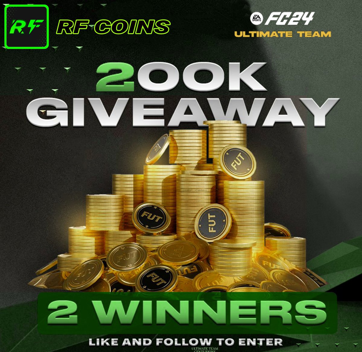 🎉 ANOTHER 𝘾𝙊𝙄𝙉 𝙂𝙄𝙑𝙀𝘼𝙒𝘼𝙔 𝙁𝙊𝙍 2️⃣ 𝙒𝙄𝙉𝙉𝙀𝙍𝙎! 

To enter:
💚 Like this post
📌 Like and RT the pinned post in <a href="/RF_Coins/">RF COINS</a>

That's it !

⭐ Must be following to dm 

Good luck 💪
Will dm the winners in 24hrs.