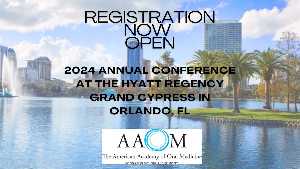 AAOralMed's tweet image. Seize the moment! Registration is now open for the 2024 AAOM Annual Conference. Elevate your expertise, connect with industry leaders, and make lasting memories. Don&apos;t miss out – secure your spot today! Visit our website to register
#AAOM2024 #ConferenceRegistration