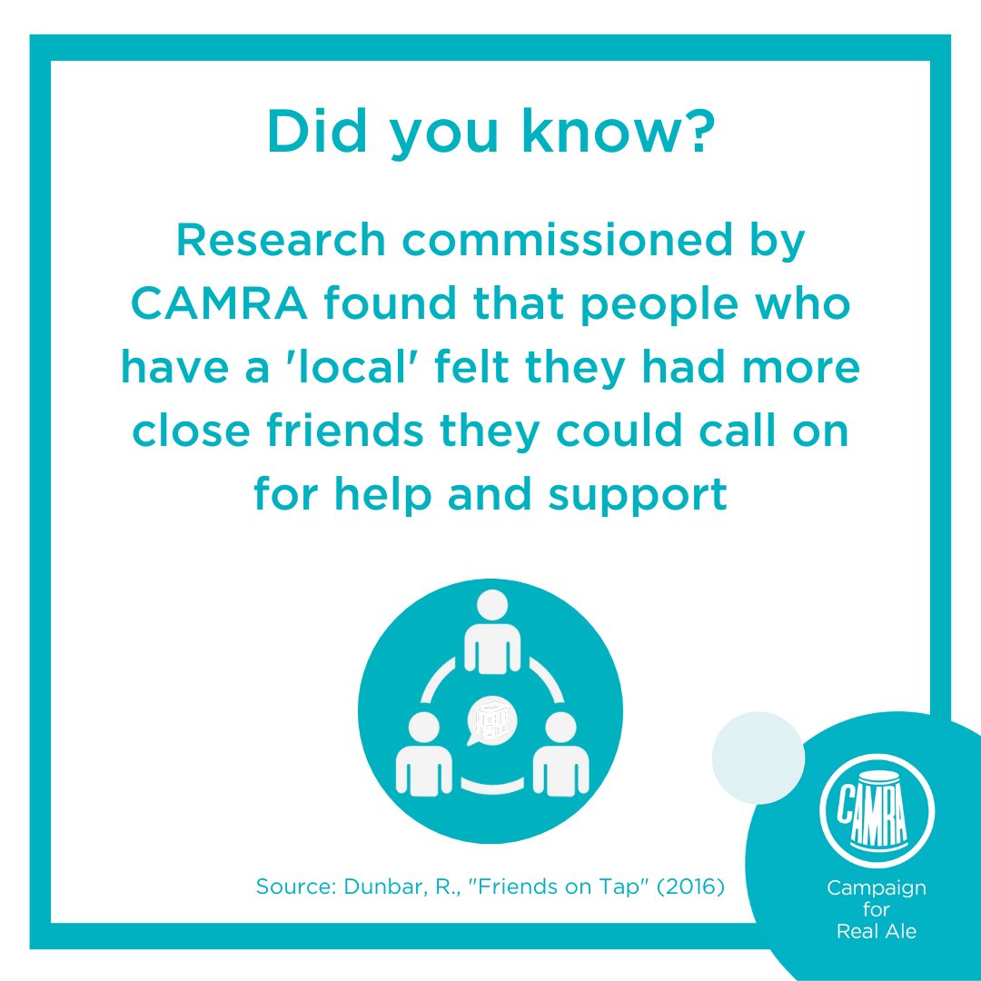 🤝 It’s official, having a ‘local’ is good for your social life! 
👉 Read the full report from Oxford University here: ow.ly/HVgV50QnT8G 
🍺 There are many social benefits to supporting your local pub or social club, even if you are not drinking alcohol over #DryJanuary.