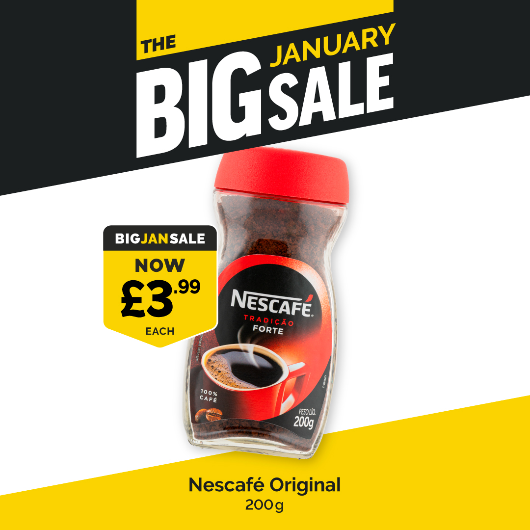 Poundstretcher1's tweet image. Turn your ordinary mornings into brew-tiful ones with our Nescafé Original. Sip, Smile and Slay your day with a bit of caffeine at just £3.99 😄☕.  #NescaféOriginal #morningbrew #coffeeholic #BigJanSale