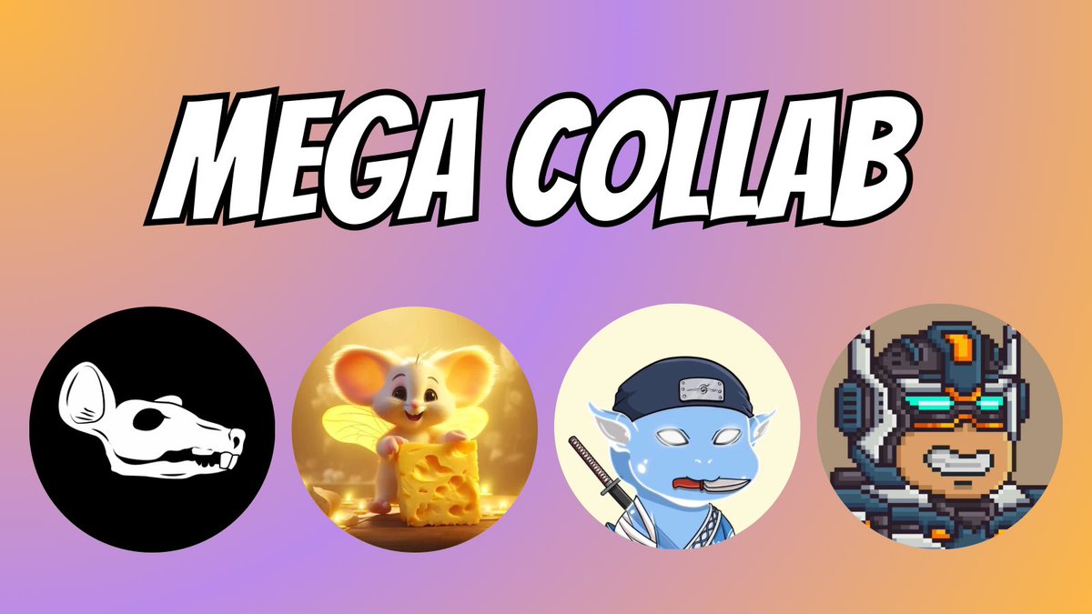 🎁 COLLAB NFT GIVEAWAY 🎁

🏆 Prizes: 

1x 3D Pumped Rat NFT
5x ADA_CHEEZE WL (Free Mint)
2x WL @Goblin_inj
10x WL <a href="/injmonks/">Injective Monkes | MINT IS LIVE ON TALIS</a> 

✅ To Enter:

⬩Follow All Projects   
⬩Like + Repost
⬩Tag a Friend

⏰ 72 Hours ⏰

#FreeNFTs #NFTgiveaway #NFTs #freenfts #NFTGiveaway #NFTsFree