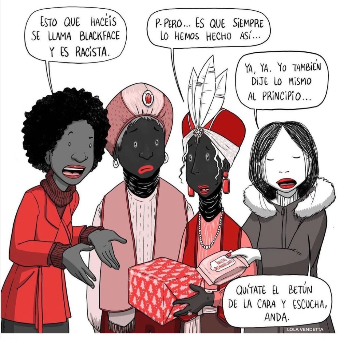 AlucheEpa's tweet image. Esas cosas que se han hecho siempre,que ya no se deberían hacer. #Reyes Magos2024 #Racismo #Blakface