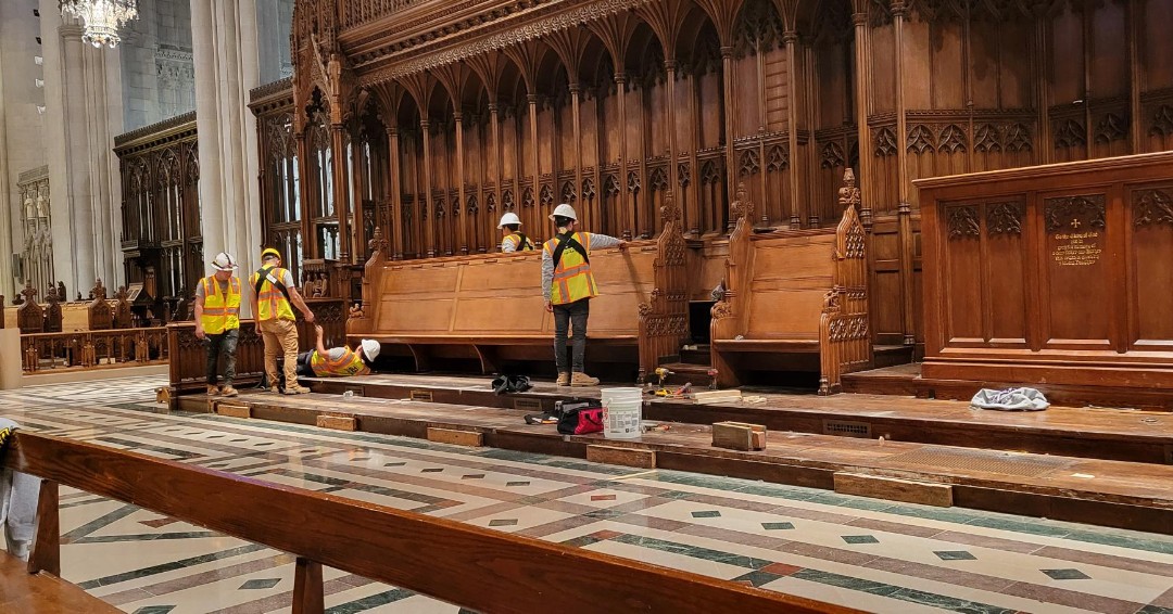 Construction for our organ renovation has officially begun! 🚧🎶 Learn more at cathedral.org/music/organ/