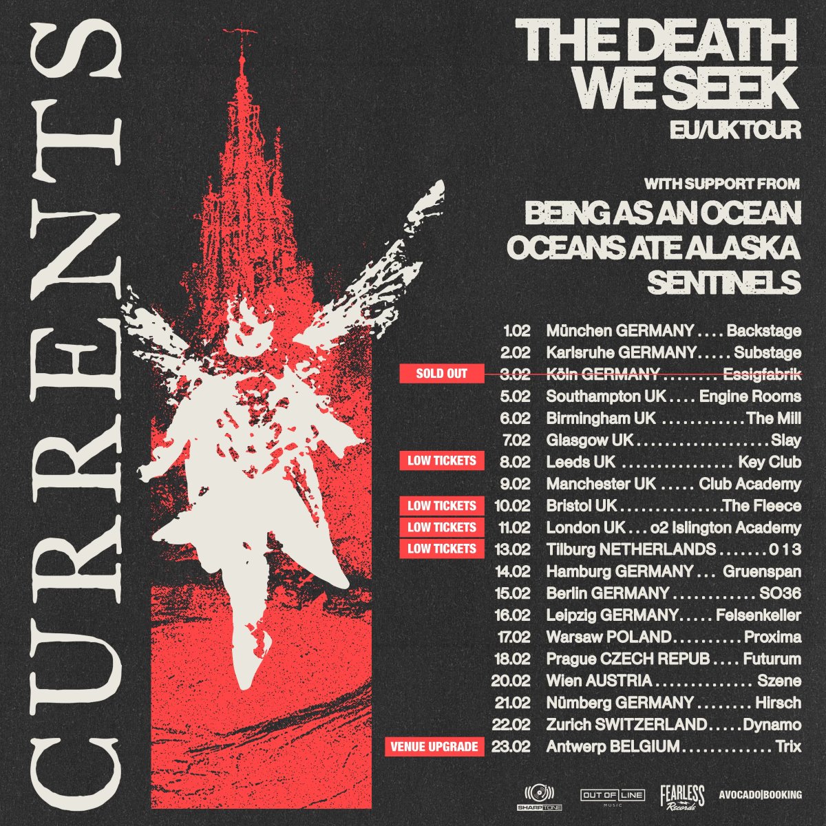 just over 3  weeks til we head out to Europe for the start of The Death We Seek Tour with <a href="/CurrentsCT/">Currents</a> ! 

What songs do you want to hear?