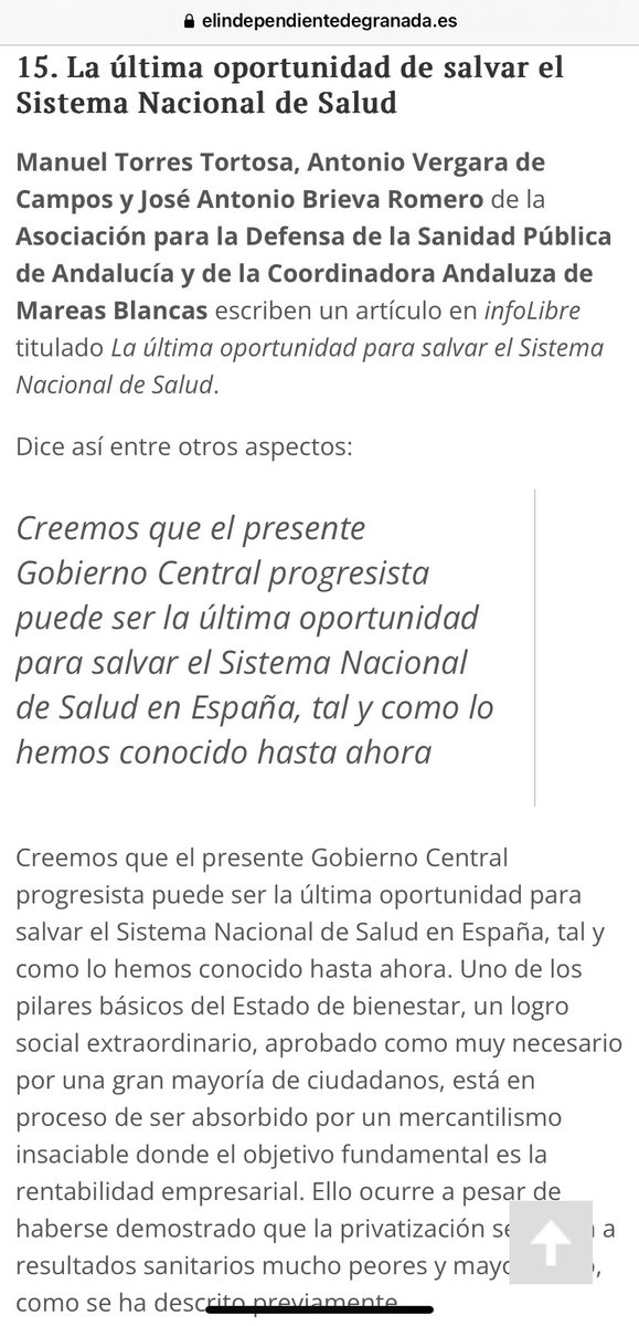 joancmarch's tweet photo. La última oportunidad de salvar el SNS por @mtorrestortosa, Antonio Vergara y José Antonio Brieva @ADSPAndalucia y @MareaBlancaCAD @_infoLibre 

La población de #Gaza puede sufrir daños irreversibles en su salud mental @MedicosdelMundo

En @IndeGranada

✅https://t.co/eRc4qoY6r0 https://t.co/ZCbhD2PIA2
