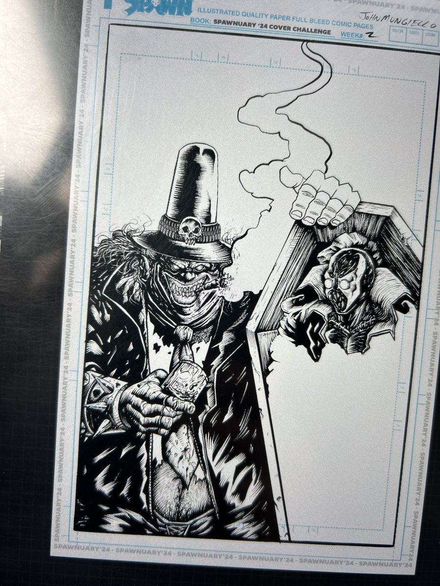 JMungielloArt's tweet photo. Working on #spawngunslinger week 2 submission. Here’s a little peak. #art #comics #spawn #imagecomics #inkdrawing #comicartist https://t.co/qs1krCuXpv