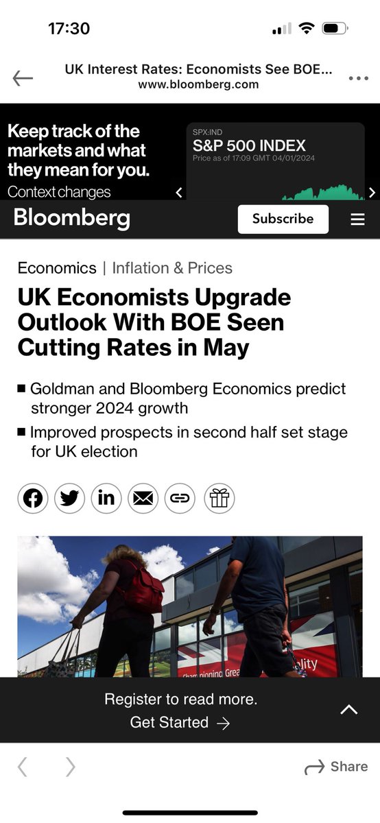 Those gloomy forecasts from remoaners & the #BankOfEngland were always overcooked to try to discredit #Brexit. The U.K. economy will again outpace the EU in 2024.