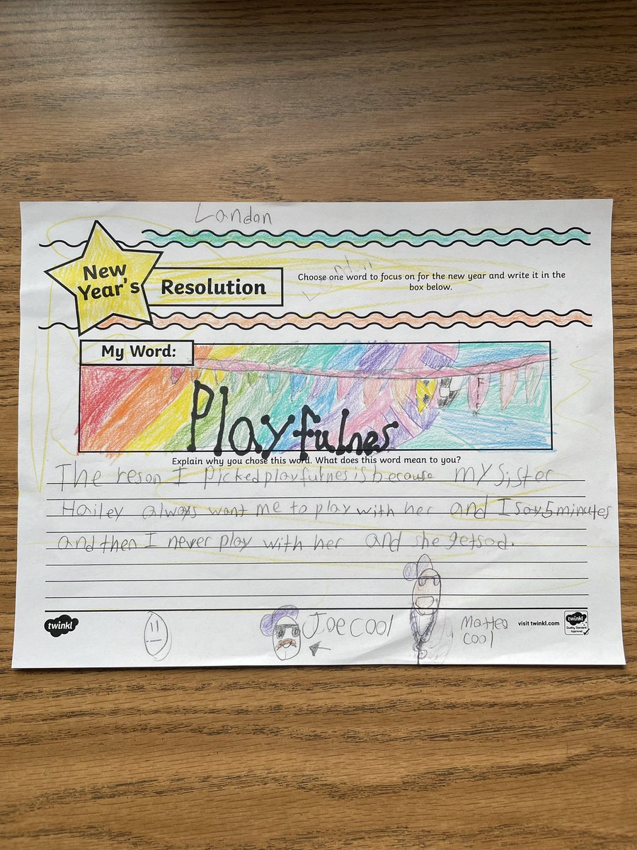 Incredibly impressed by the goals set by these students. Ss created a poster choosing one word to describe 2024 and why, and the responses simply blew us away! It’s going to be a great year😁 <a href="/School9E/">School 9E</a>