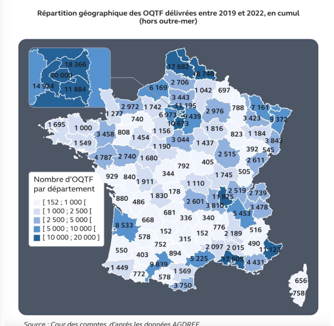BernierNicola40's tweet photo. 🔴 550 d’OQTF délivrées entre 2019 et 2002e dans #leslandes .😰😰
C’est impressionnant sachant que 90 % ne sont pas expulser😱😱
#Darmanin #OQTF #explusion #VivementLe9Juin #jordanbardella #RassemblementNational #nouvelleaquitaine #landes #violence #autorite #defendre #francais https://t.co/mvW7FgvFei