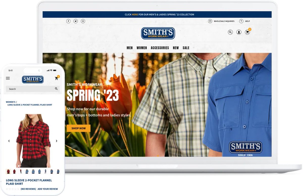 In the wake of Shopify's astounding $9.3B BFCM sales, we're proud to showcase our work with <a href="/Smiths1906/">Smith's Workwear</a> . Our innovative Shopify solutions enhanced UX and streamlined operations, exemplifying how robust platforms like <a href="/Shopify/">Shopify</a>  can revolutionize online retail.
