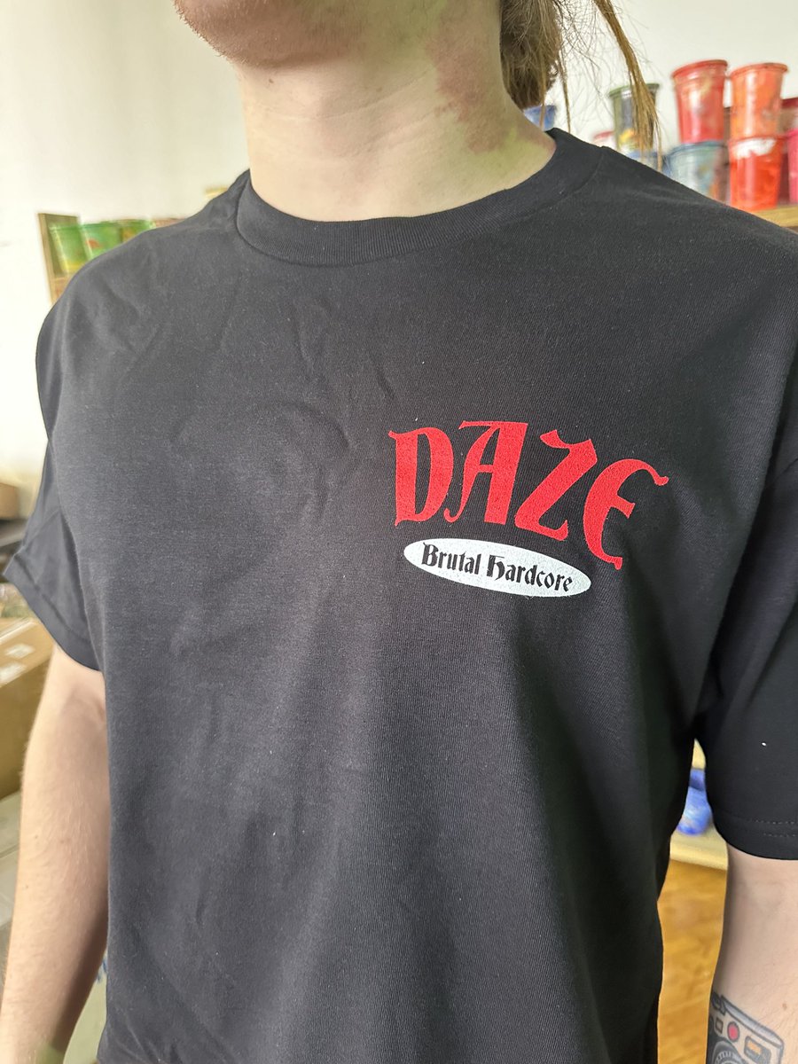 DAZE_STYLE's tweet photo. REPRESENTING DAZE STYLE BRUTAL HARDCORE IN TAMPA FLORIDA… FUCK YOUR ATTITUDE 2024… 

PRINTED ON GILDAN HAMMER… 

DESIGN BY @darkseedsofman https://t.co/vYGZipj0WH