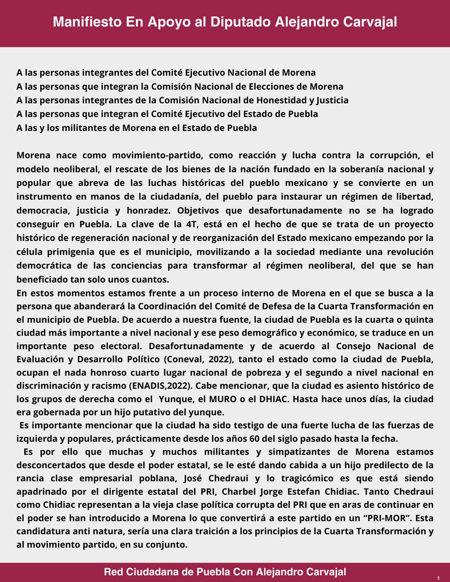Red Ciudadana De Puebla Con Alejandro Carvajal tweet media