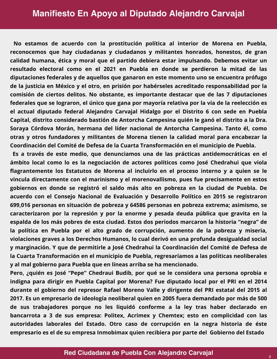 Red Ciudadana De Puebla Con Alejandro Carvajal tweet media