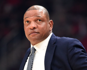 Gobert_muse's tweet photo. Doc Rivers has lost an NBA record, 32 close out games.   

Doc Rivers has lost an NBA record, 7 series when leading 3-2.  

Doc Rivers has lost an NBA record, 10 game 7’s.  

Doc Rivers has lost an NBA record, 12 series when holding a series lead. 

Laker fans, you don't want rivers.