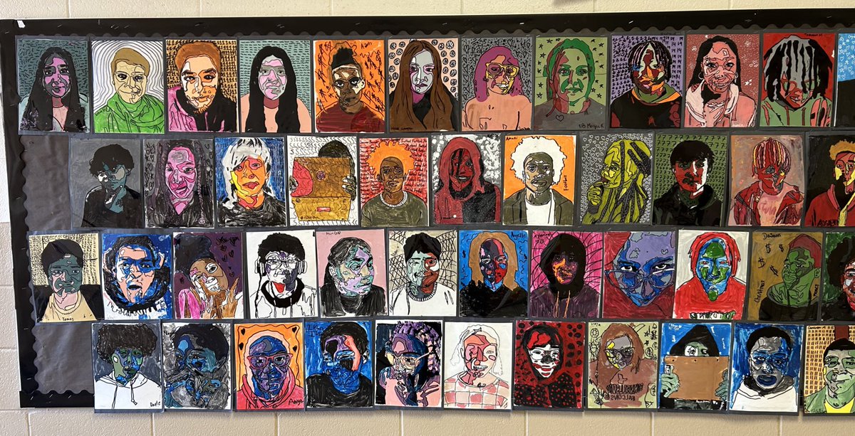 Oh my goodness…these self portraits @FranklintonMS are absolutely beautiful!!