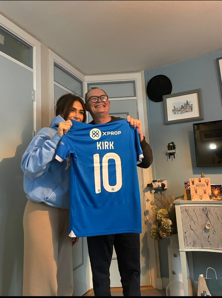 Got a great surprise over Christmas.  My niece #TaraMayKirk gave me a signed #PeterboroughUnited shirt #ThePosh  I am so happy  Up The Posh