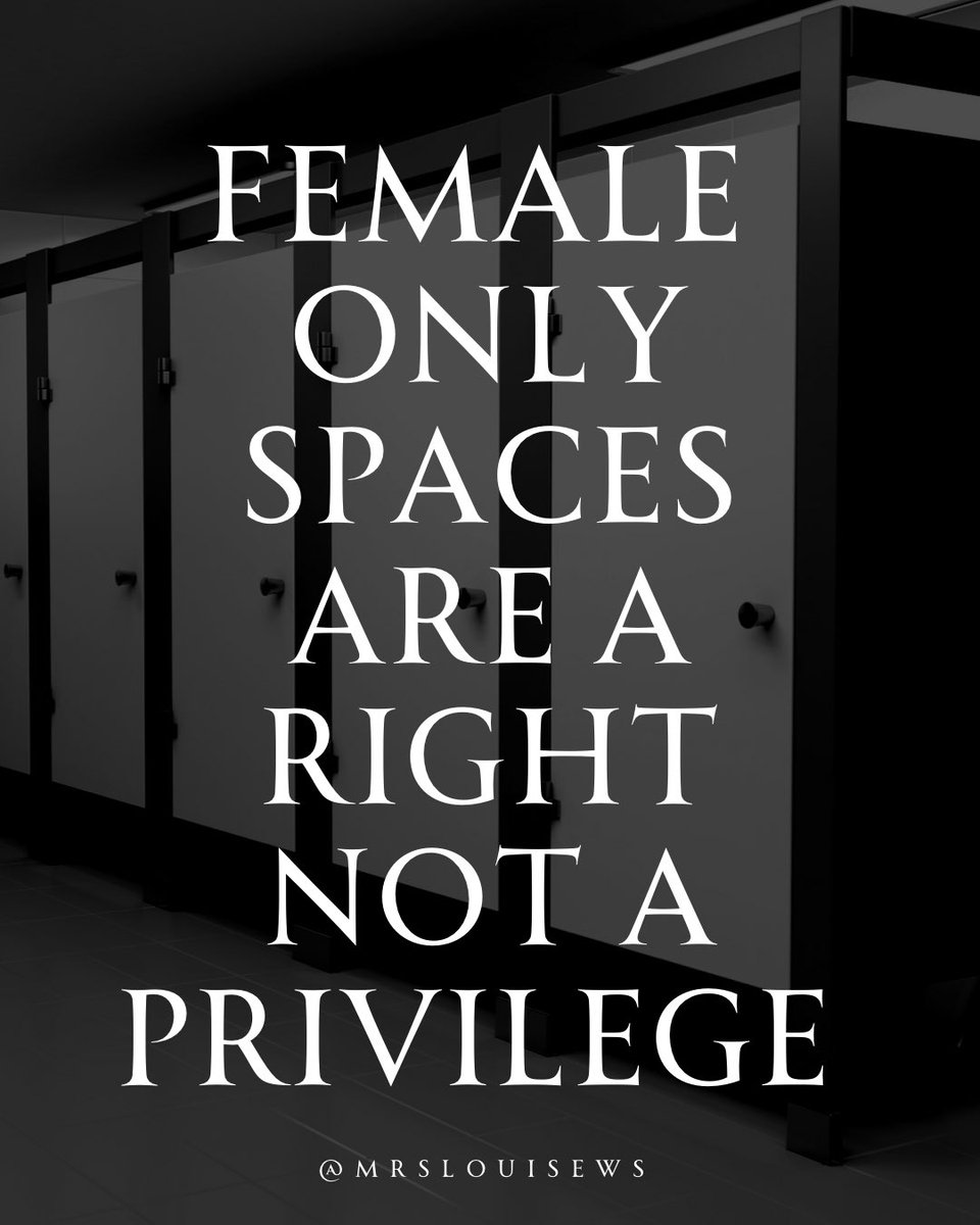 Female only spaces are a right not a privilege. 💚🤍💜
#ProtectWomensSpaces #WomensRightsMatter