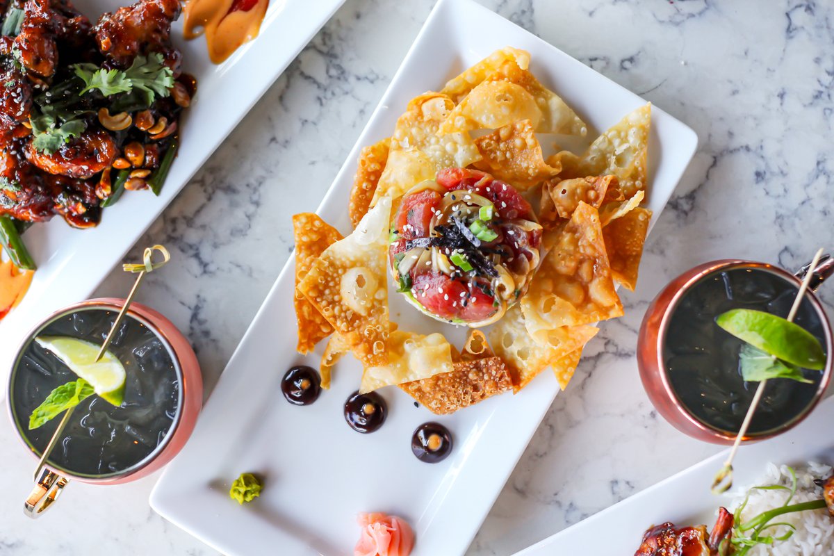 Looking to spice up your Thursday? 👀 Cruise on over tonight to try our ahi poke stack. 🐟🌶️🔥

 👨‍🍳 View our full menu: thirstyliongastropub.com/menu

#Appetizers #AhiPoke #Spicy #Sriracha  #ThirstyLion