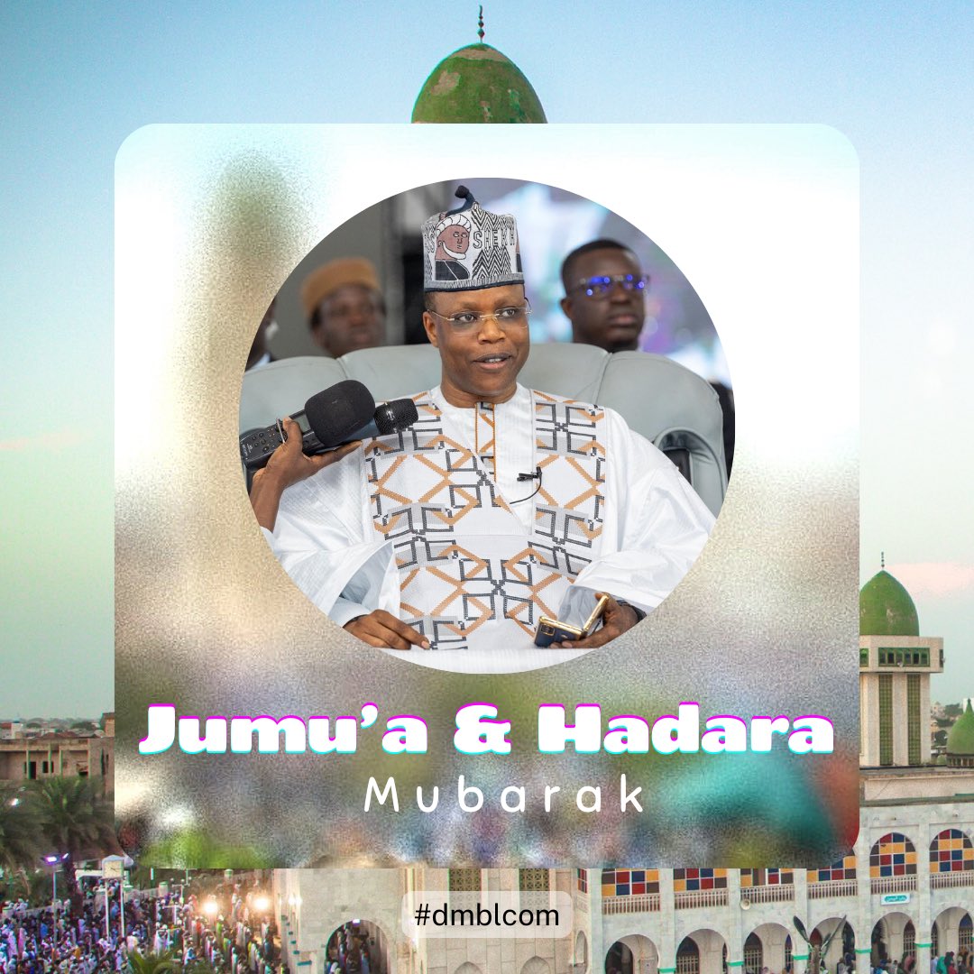 dmblcom's tweet photo. Jumu’a &amp; Hadaratul Jumu’a Mubarak !

⏱ Heures de prières du 05 au 11 janv. 2024 🕋 {Du 22 au 28 Jumada Ath Thani 1445H}
•
•
•
•
#aljumua #hadaratuljumua #heuresdeprieres #jumadaaththani #islam #tidianiya #faydatidjaniya #BayeNiass #BCMID #Insarouhoulahi #dmblcom https://t.co/SefaKV12BK