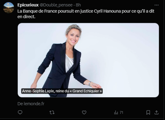nicolaspopy's tweet photo. [Thread] Comment certains liens sur X/Twitter semblent venir d'un site officiel mais vous redirige vers un site d'arnaque ?

Sur cette capture, l'image vient du site du Monde, le titre est bien celui d'un article du monde ET surtout sous l'image, c'est écrit "De lemonde . fr" !!!

Mais en cliquand, on arrive sur un faux site reproduisant le site du Monde et vendant un service de crypto-monnaie/finances.